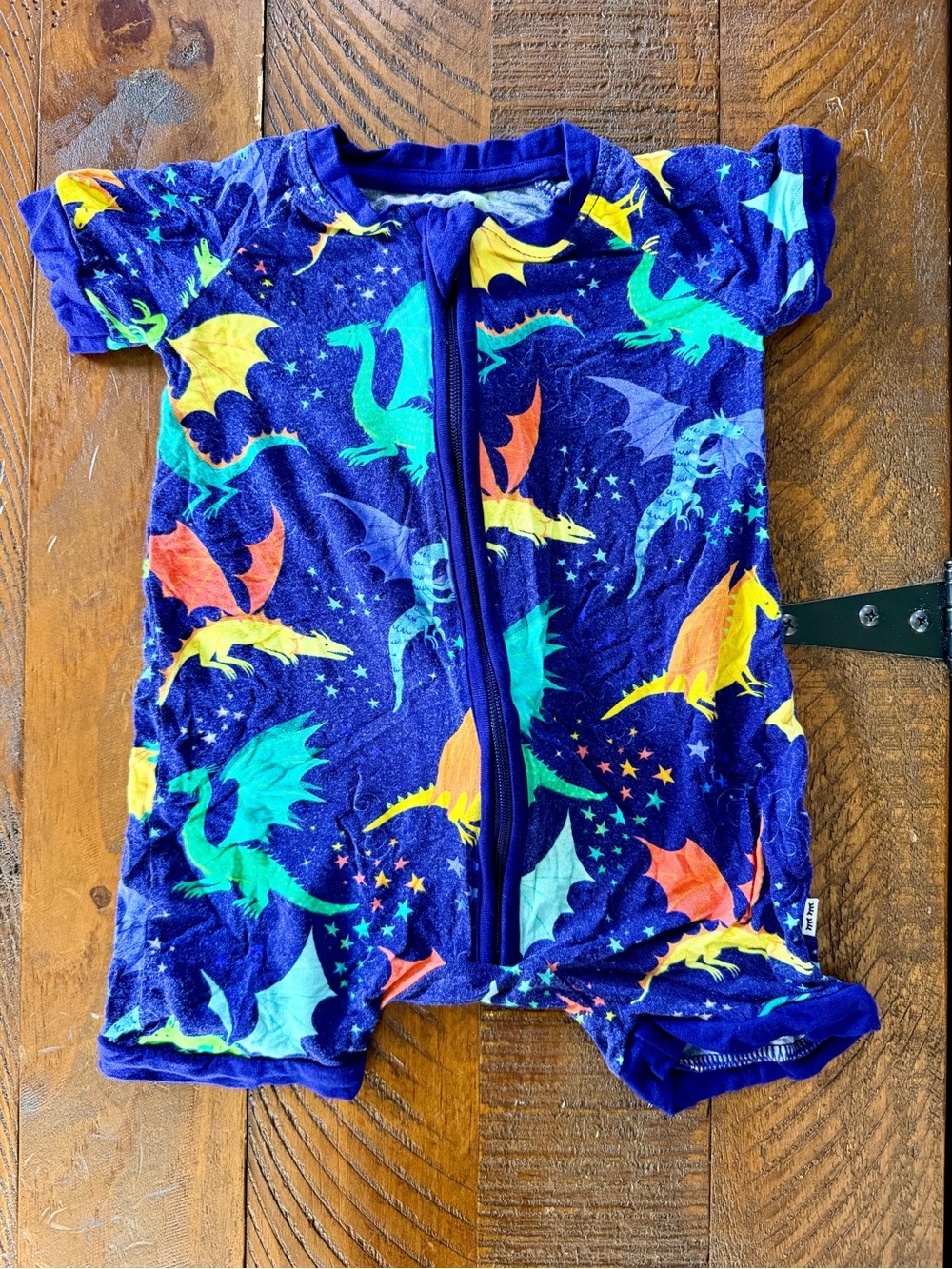 Little Sleepies dragon shorts zippy 3-6